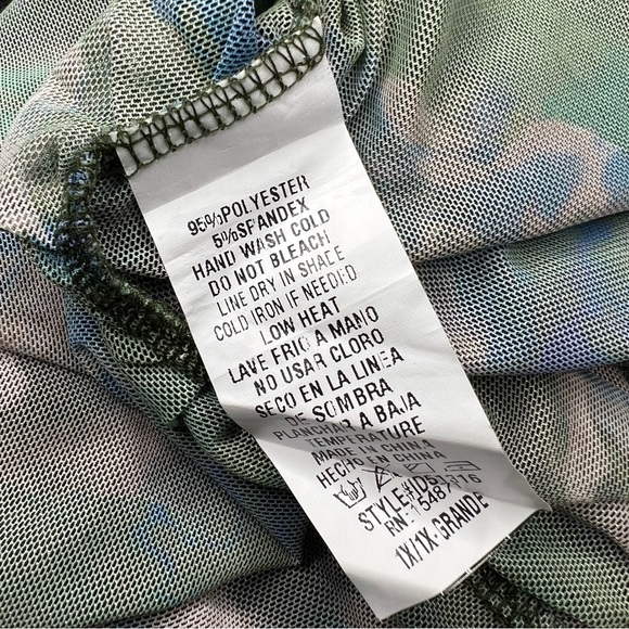 Fashion Nova Angelic Moments Ruched Mini Dress Green Size 1X - Picture 15 of 15